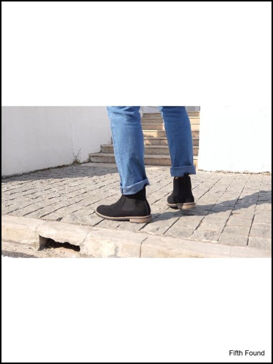 Men\'s Chelsea Boots Casual Classic Comfy Slip-On Suede Chukka Ankle Boot main image 5